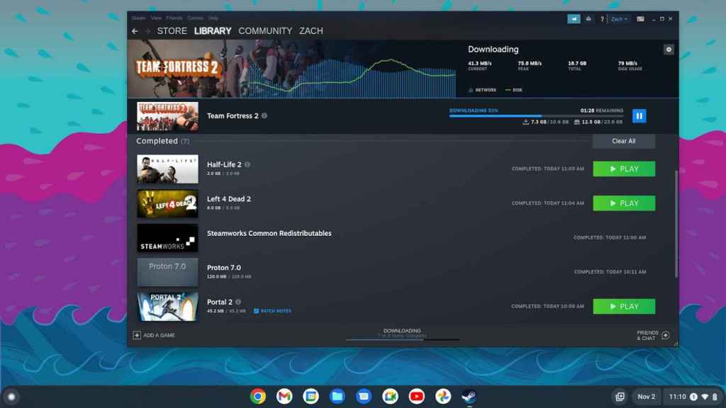 Steam for Chrome OS lets you download and run games