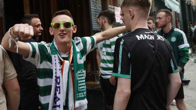 Aficionados del Celtic en Madrid