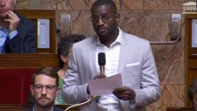 Carlos Mertens Bilongo, miembro del partido de izquierda La Francia Insumisa.
