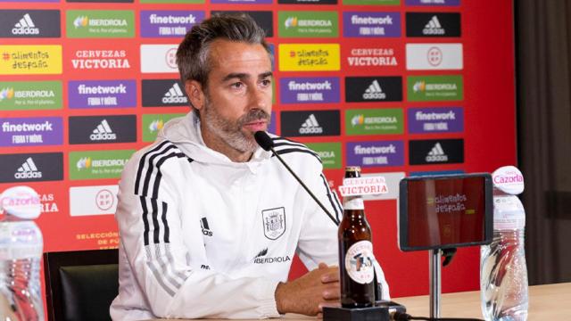 Jorge Vilda durante una rueda de prensa