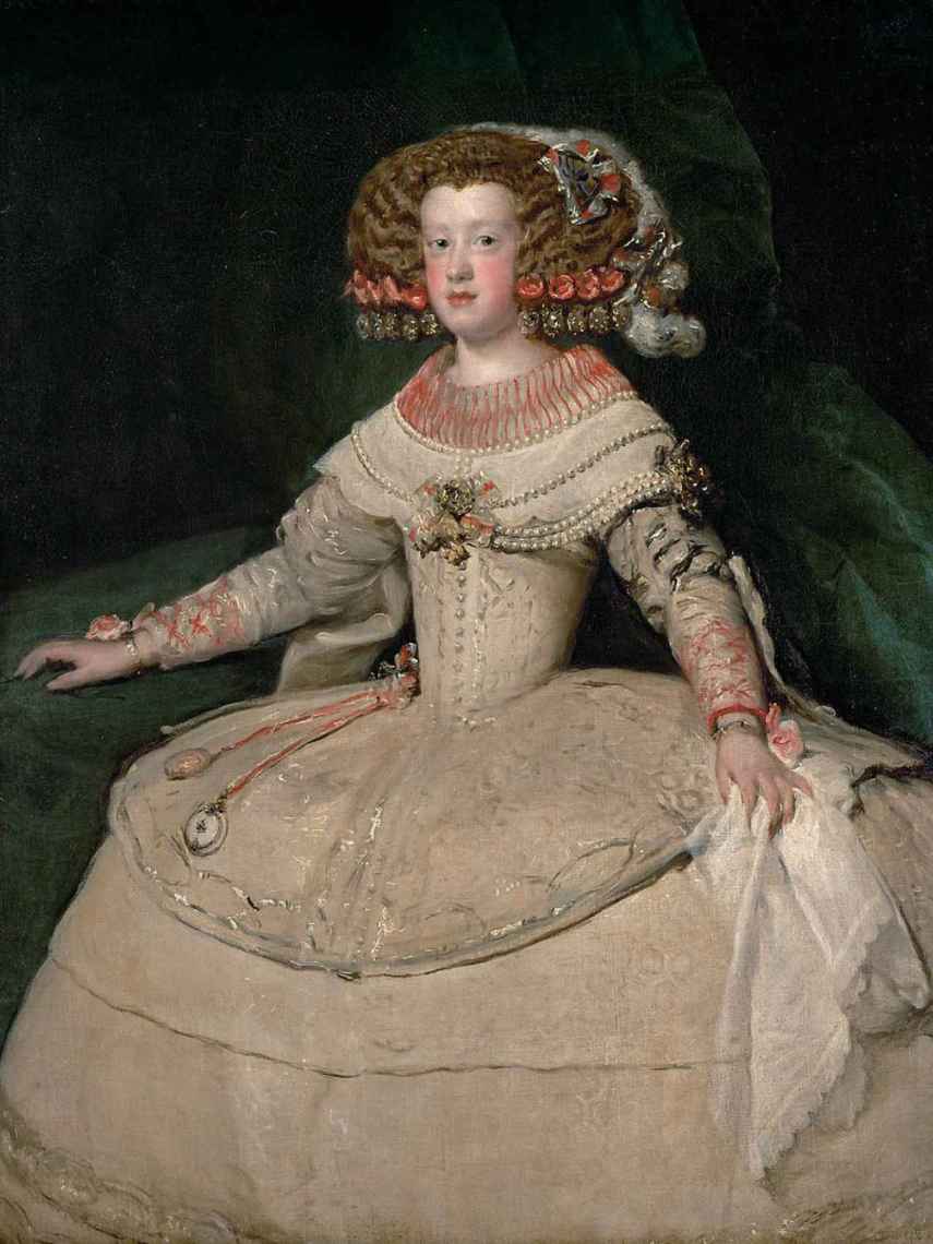 'La Infanta Maria Teresa a los 14 años', pintada por Diego Velázquez en 1652. Kunsthistorisches Museum.