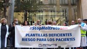 Convocatoria de Amyts frente a la Consejería de Sanidad