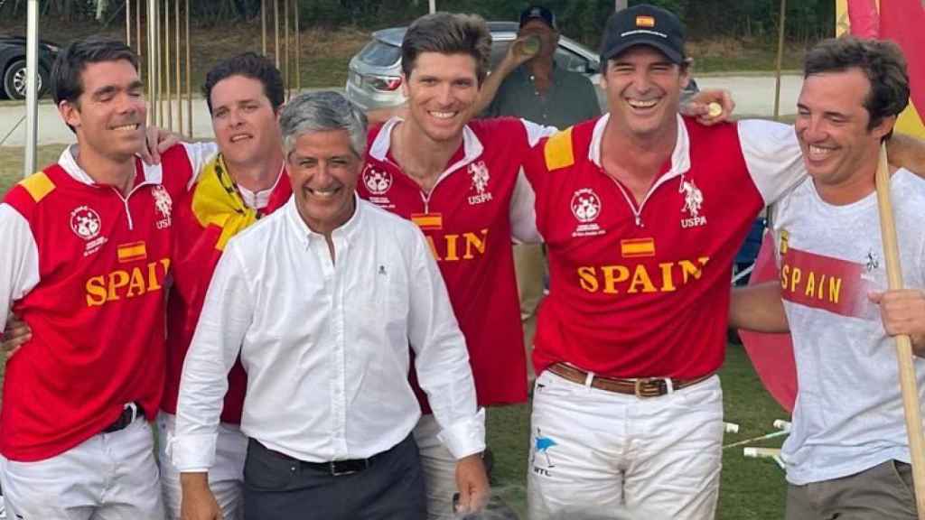 La selección española de polo celebra su primer Mundial en Wellington