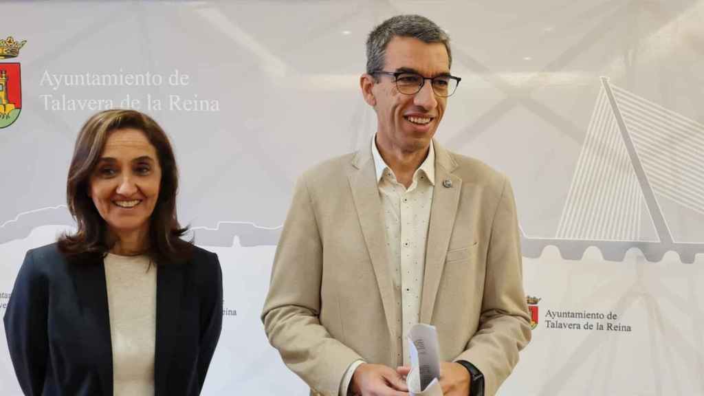 Flora Bellón y Luis Enrique Hidalgo. Foto: Ayuntamiento de Talavera.