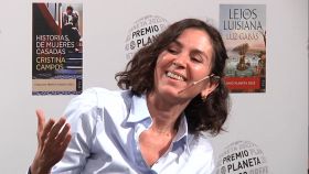 Cristina Campos en la presentación de su novela en el Instituto Cervantes