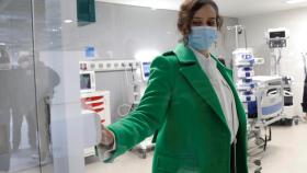 Ayuso durante la inauguración del hospital Isabel Zendal