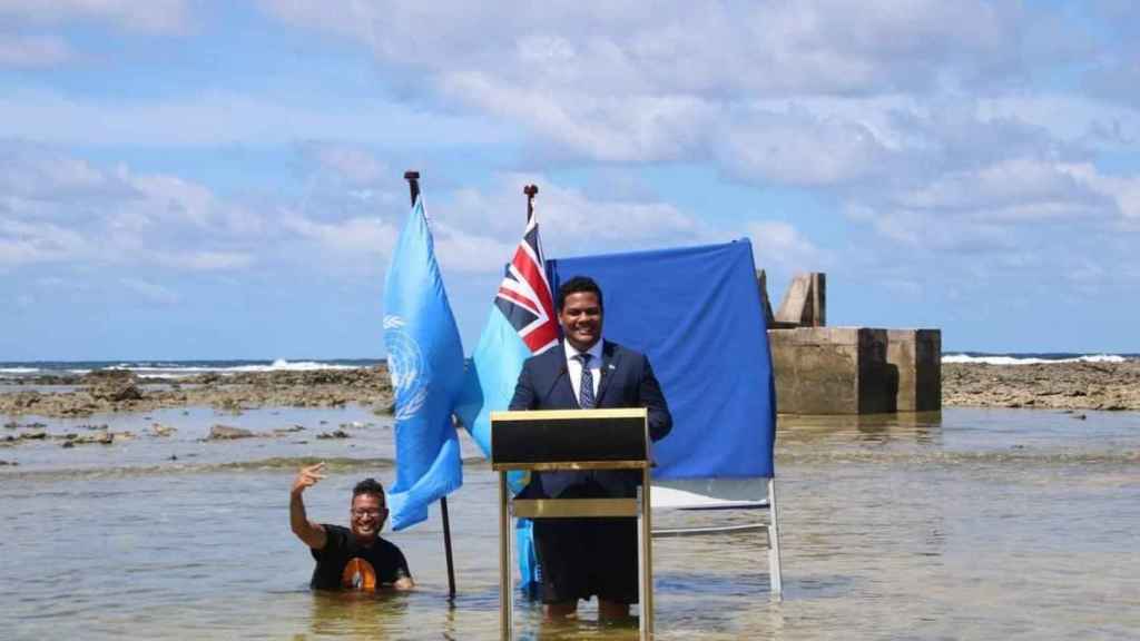 Intervención de Simon Kofe, ministro de Relaciones Exteriores tuvaluano, en la COP26