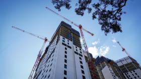 Imagen de la construcción de las torres de 30 plantas de Martiricos, en Málaga.