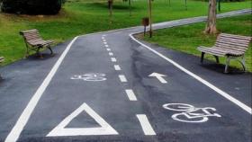 Carril bici en el Jardín Botánico