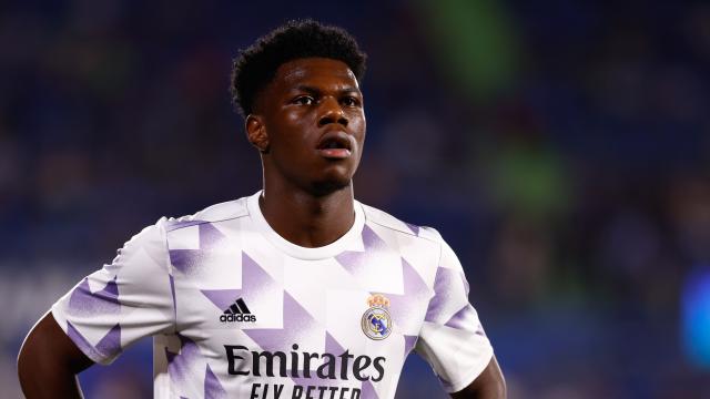 Aurélien Tchouaméni, con el Real Madrid en la temporada 2022/2023