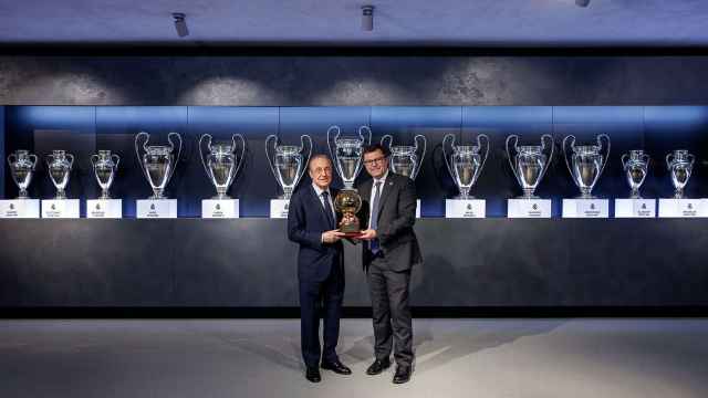 Florentino Pérez recibe el Premio Golden Boy 2022 al mejor presidente