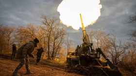 Fuerzas de artillería ucranias, este miércoles 9 de noviembre en el frente de Jersón.