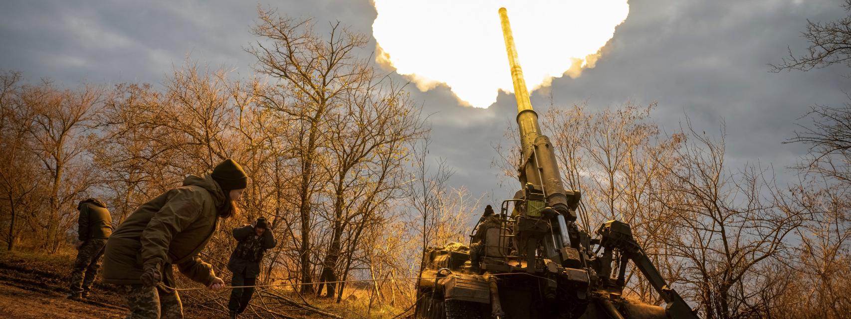 Militares ucranianos en Jersón.