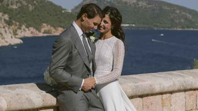 Rafael Nadal y María Perelló el día de su boda.