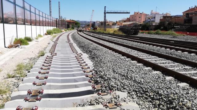 Obras corredor del Mediterráneo, tramo ubicado en Murcia.