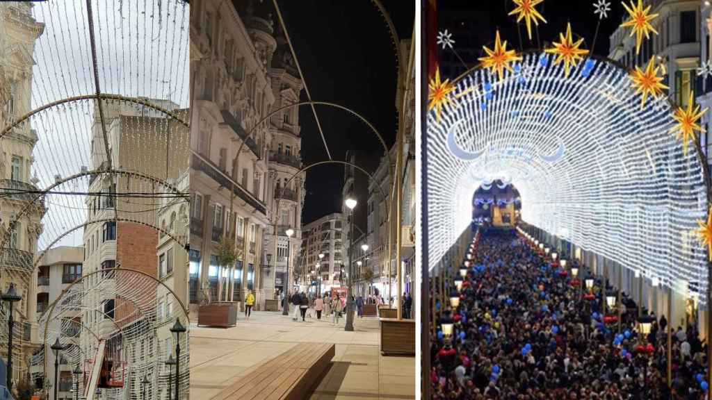 derivación trono no relacionado La Calle Larios de Málaga, referente en la Navidad de Albacete: reproducen  sus arcos en Calle