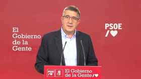 El portavoz del PSOE en el Congreso, Patxi López, durante la declaración de este viernes.