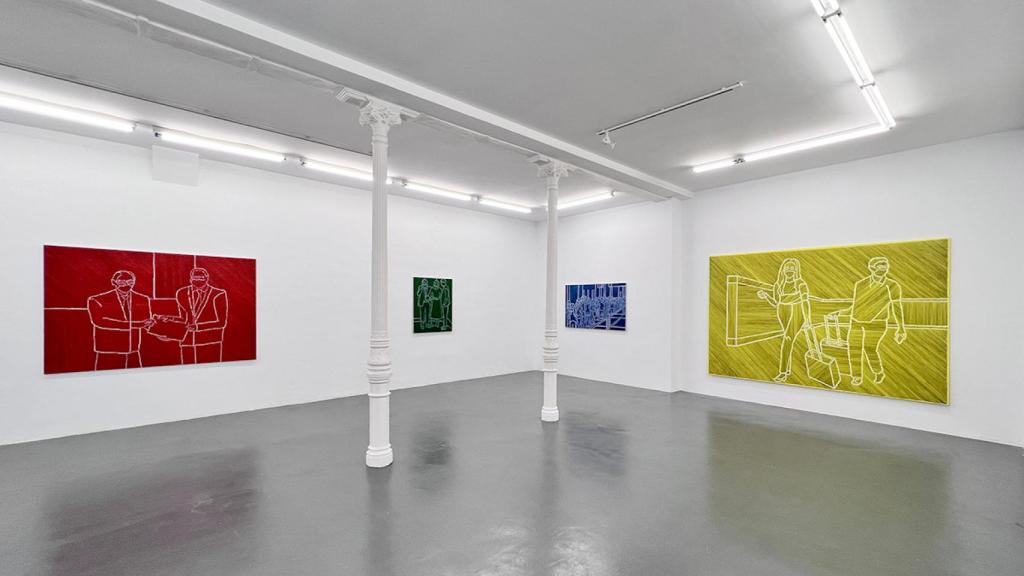 Vista da exposição de Simeón Saiz Ruiz na galeria F2