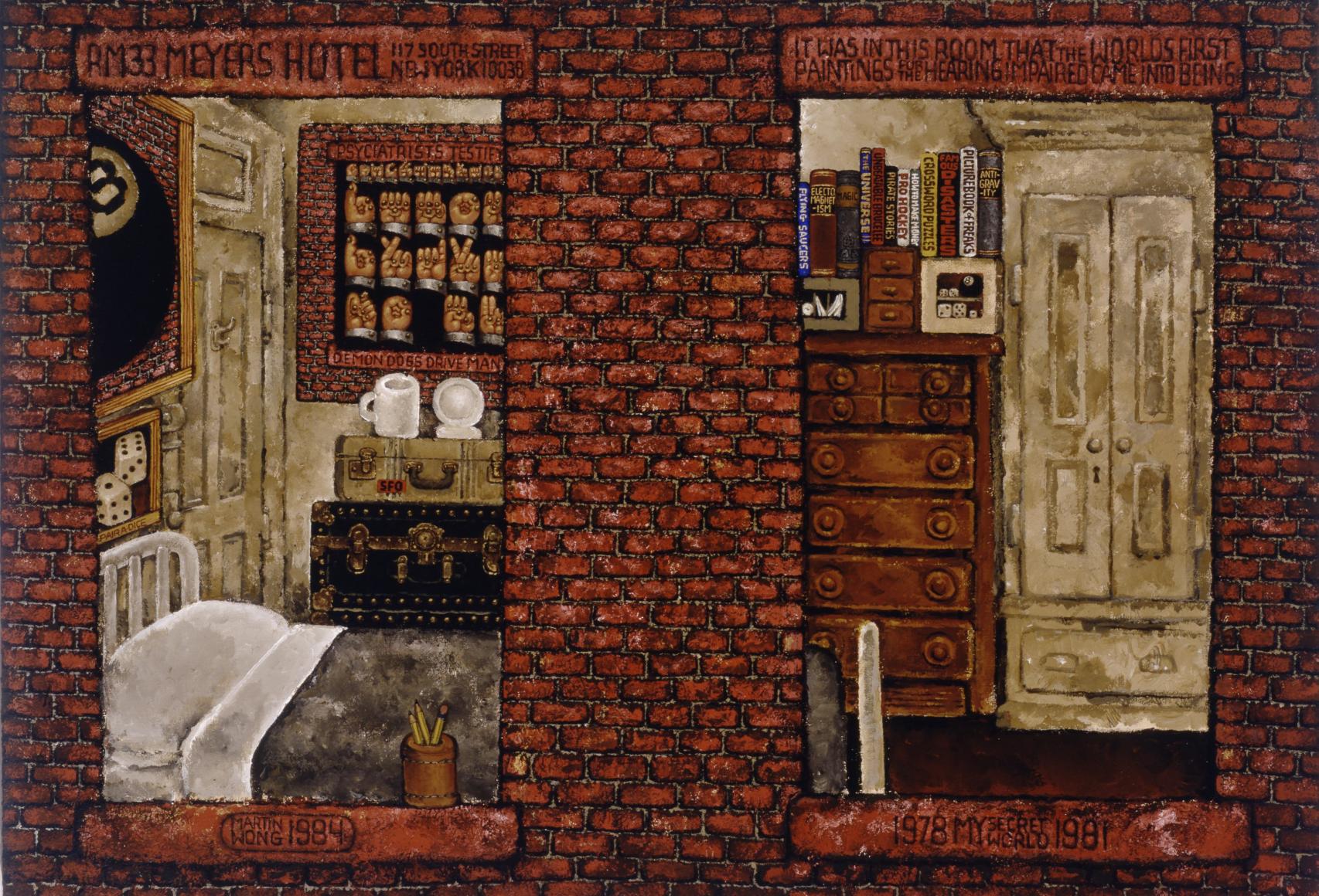 Martin Wong: 'Mi mundo secreto 1978−81', 1984. Courtesy The Martin Wong Foundation and P.P.O.W, New York