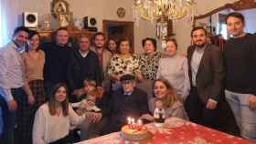 Don Antonio cumple 100 años en Villalón de Campos