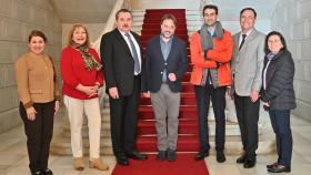 Fernando Castaño recibe en el Ayuntamiento de Salamanca a los directivos de la Asociación Hispana de Colegios y Universidades de EEUU