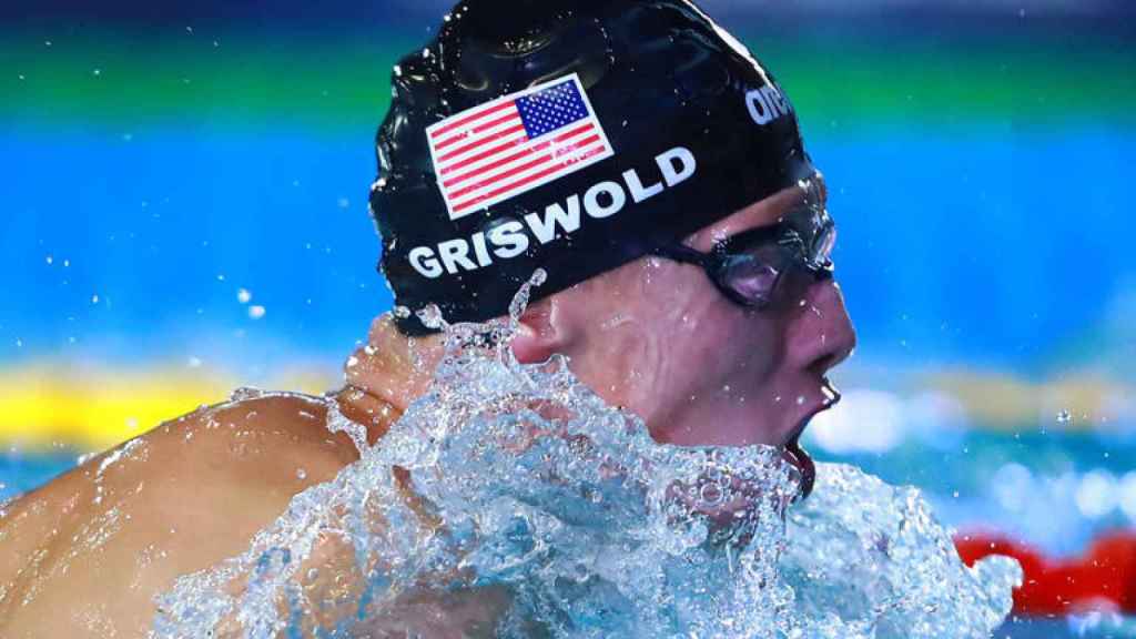 El nadador estadounidense paralímpico Robert Griswold