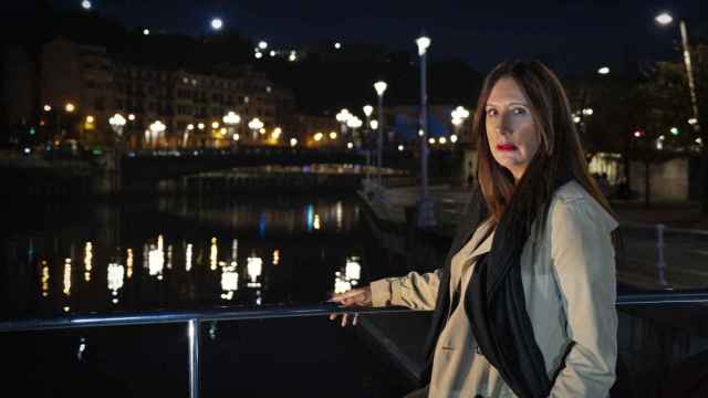 Dolores Redondo en Bilbao durante la presentación de su nueva novela, 'Esperando el diluvio'. Foto: Carlos Ruiz