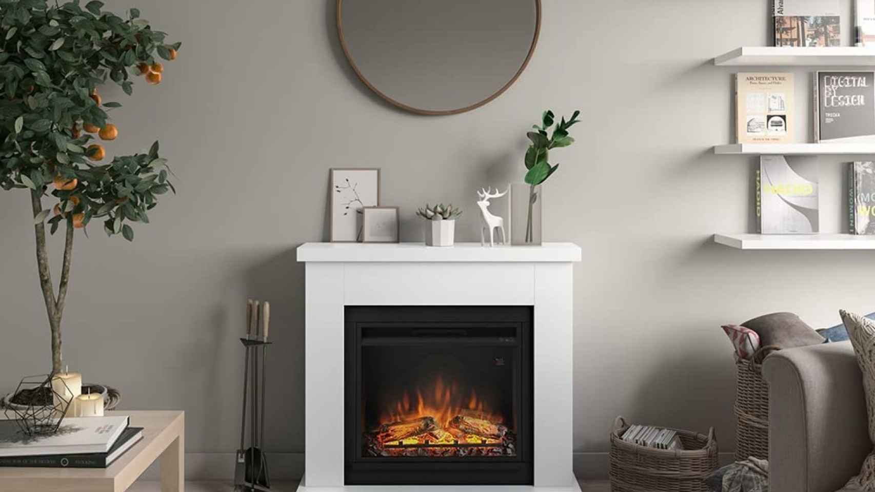 Decora y trae calor a tu hogar de forma segura con las mejores chimeneas  eléctricas