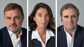 Rafael Peña, Arancha Gómez y Hernán Cortés, socios de Olea Gestión.