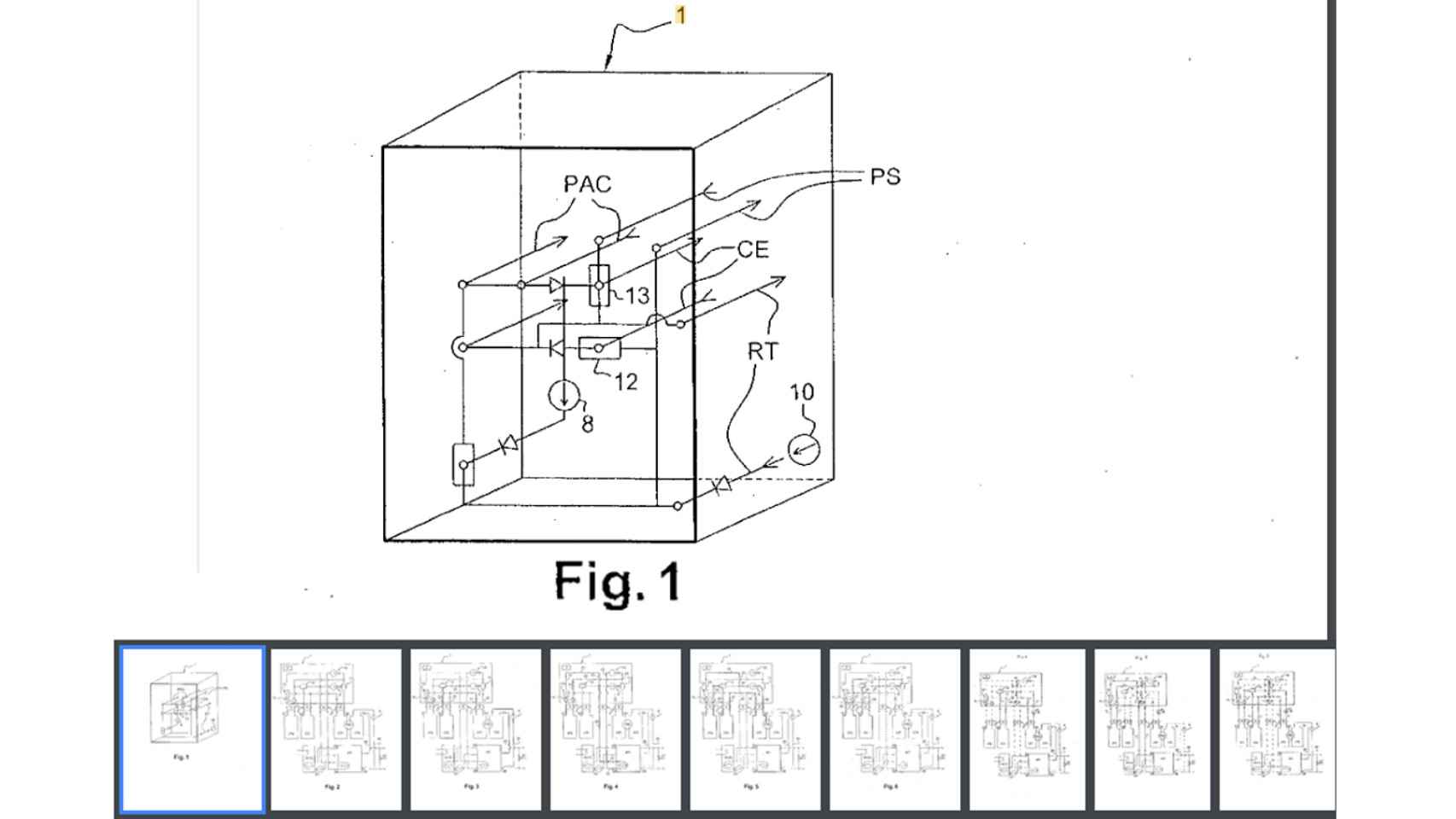 Captura de la patente de Roger Dolmazon.
