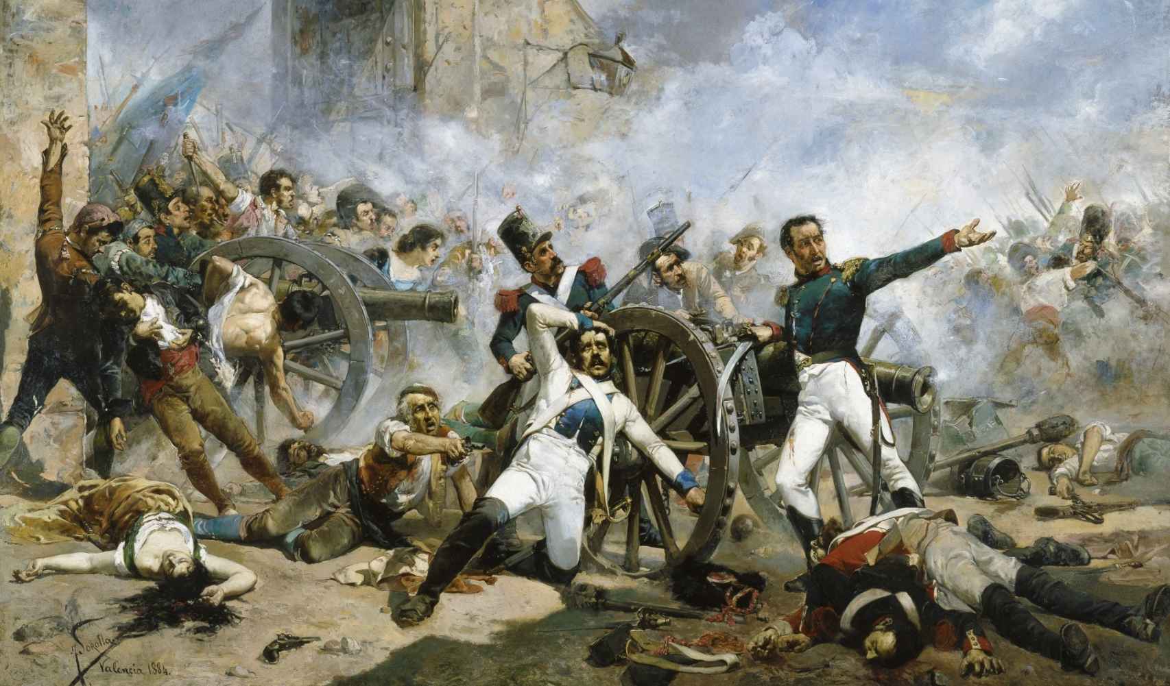 'Dos de mayo', un lienzo de Joaquín Sorrolla sobre el levantamiento del pueblo de Madrid contra los franceses.