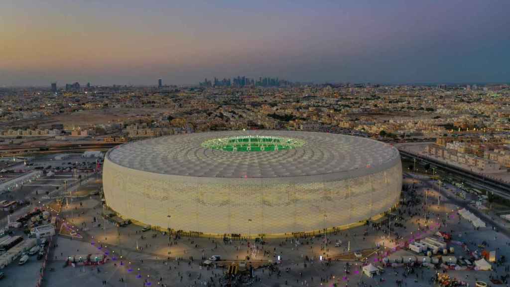 Estadio Al Thumama, durante uno de los partidos del Mundial.