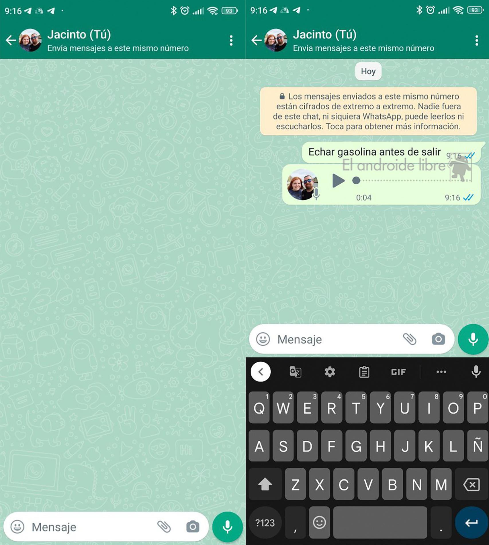 Envíate mensajes a ti mismo en WhatsApp trucos para usar la app como bloc de notas o nube personal