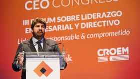 El presidente de Murcia, Fernando López Miras, este miércoles, en el  ‘CEO Congress 2022’.
