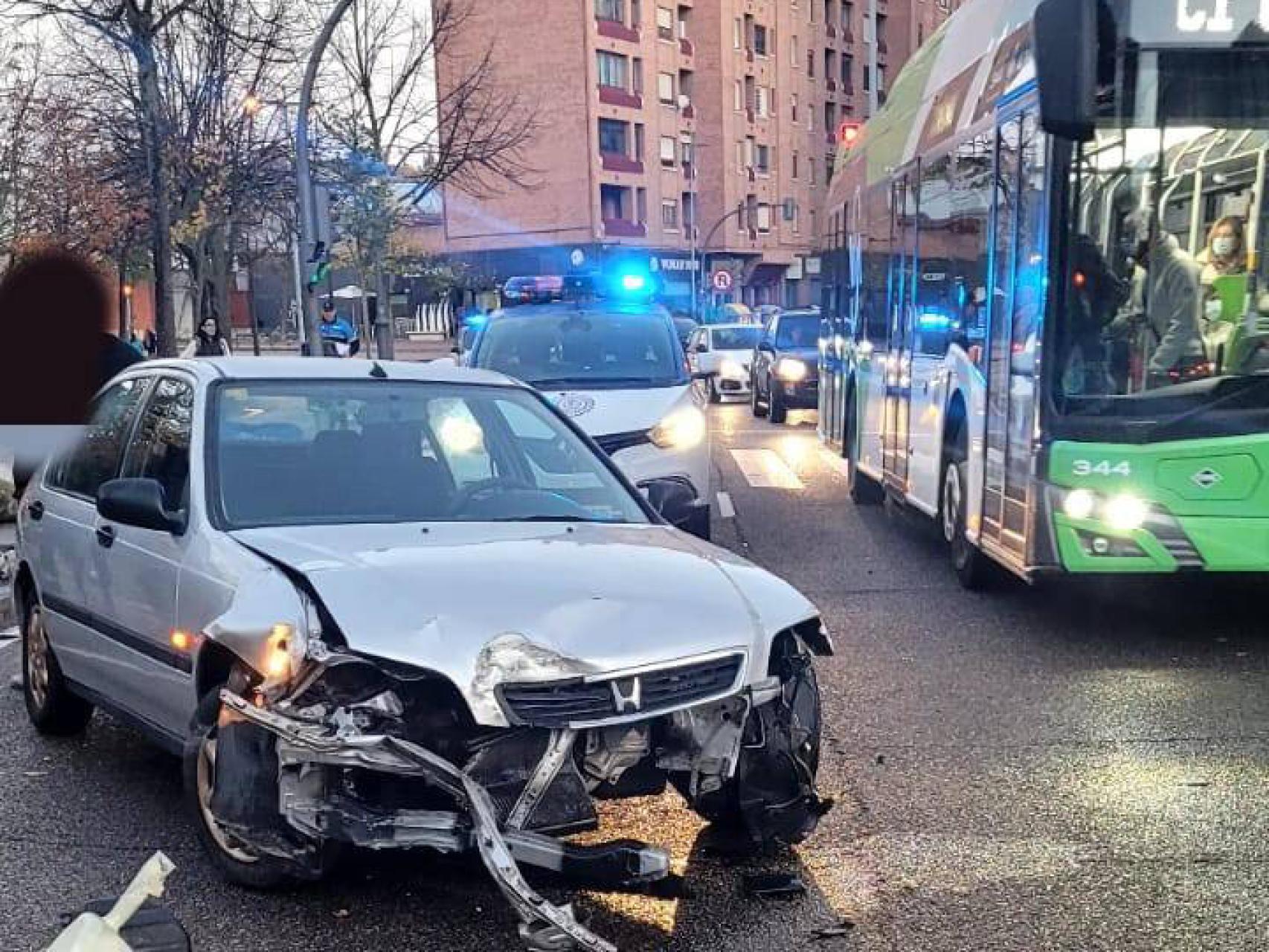 Accidente en la Plaza Juan de Austria