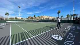 Málaga cuenta con la primera pista de tenis del mundo creada con vidrio reciclado