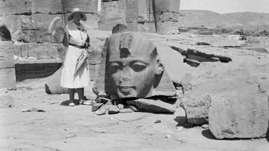 Agatha Christie en Egipto en 1931, durante su luna de miel. / British Museum