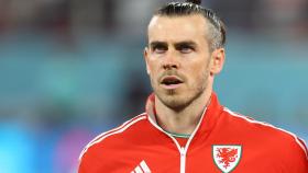 Gareth Bale, durante el himno de Gales en el Mundial de Qatar 2022