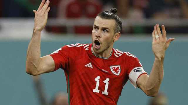 Gareth Bale, celebrando su gol con la selección de Gales en el Mundial de Qatar 2022