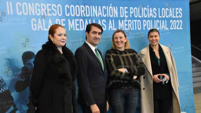 II Congreso Autonómico de Coordinación de Policía Local en Castilla y León, con Clara San Damián, Isabel Blanco, Juan Carlos Suárez-Quiñones e Irene Cortés