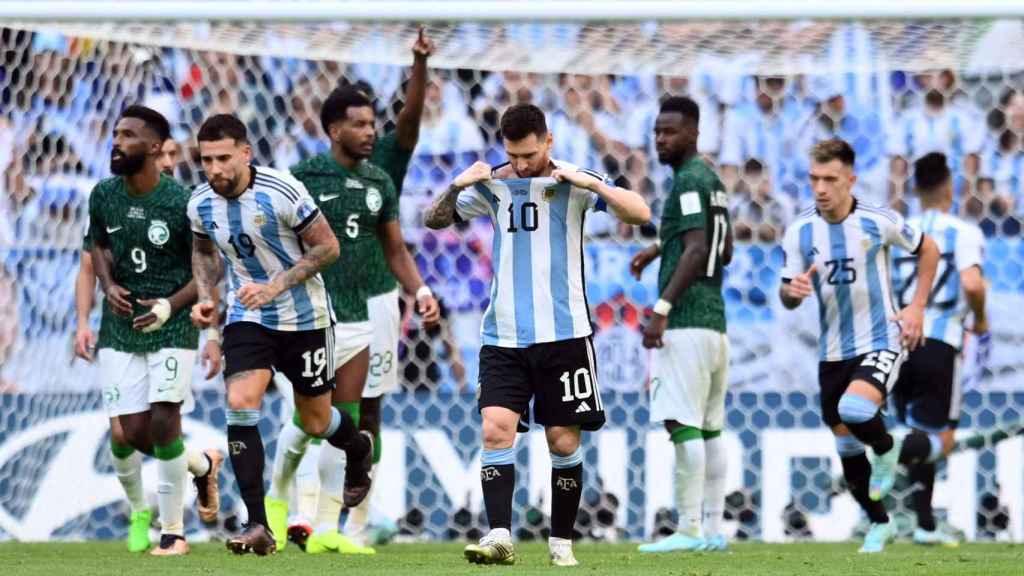 Leo Messi, tras el segundo gol de Arabia Saudí a Argentina