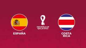 Cartel del España - Costa Rica del Mundial de Qatar 2022