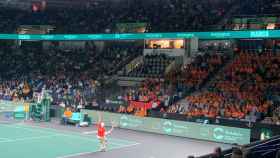 La afición holandesa se hace notar en las gradas del Martín Carpena en la Fase Final de la Copa Davis.