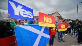 Votantes del referéndum de independencia de Escocia en 2014