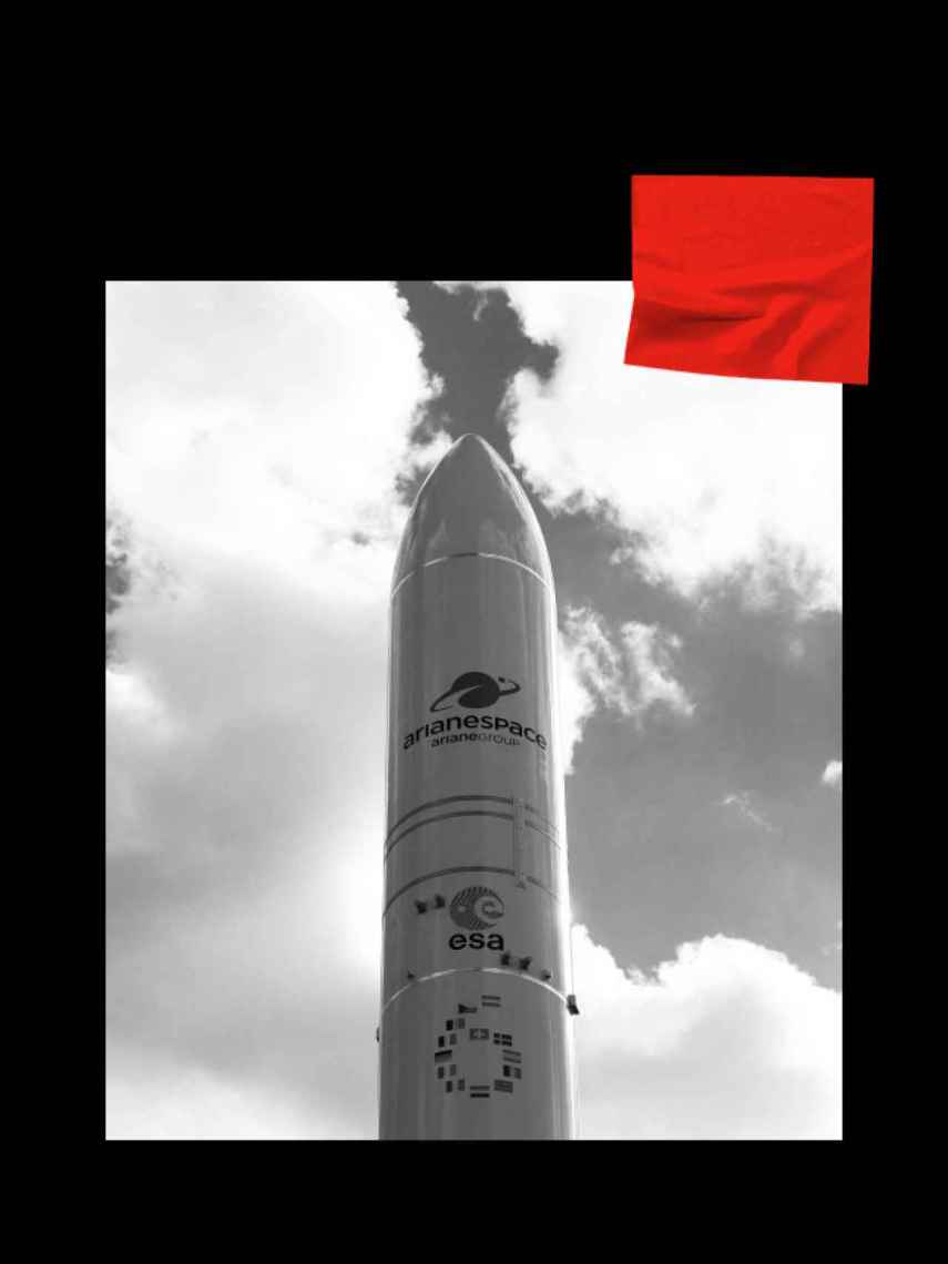 Modelo de cohete de la ESA.