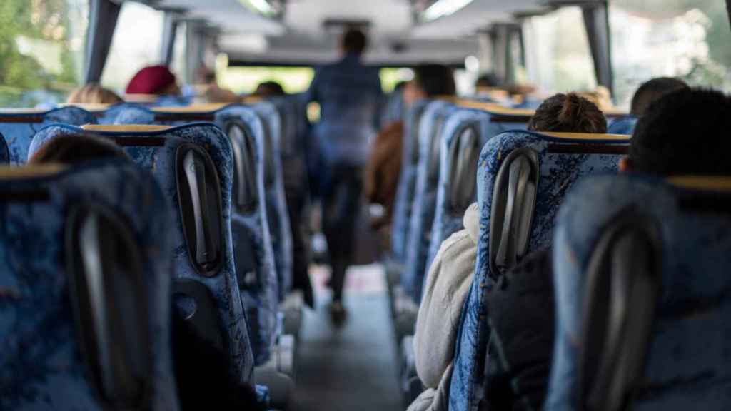 Viajeros en autobús
