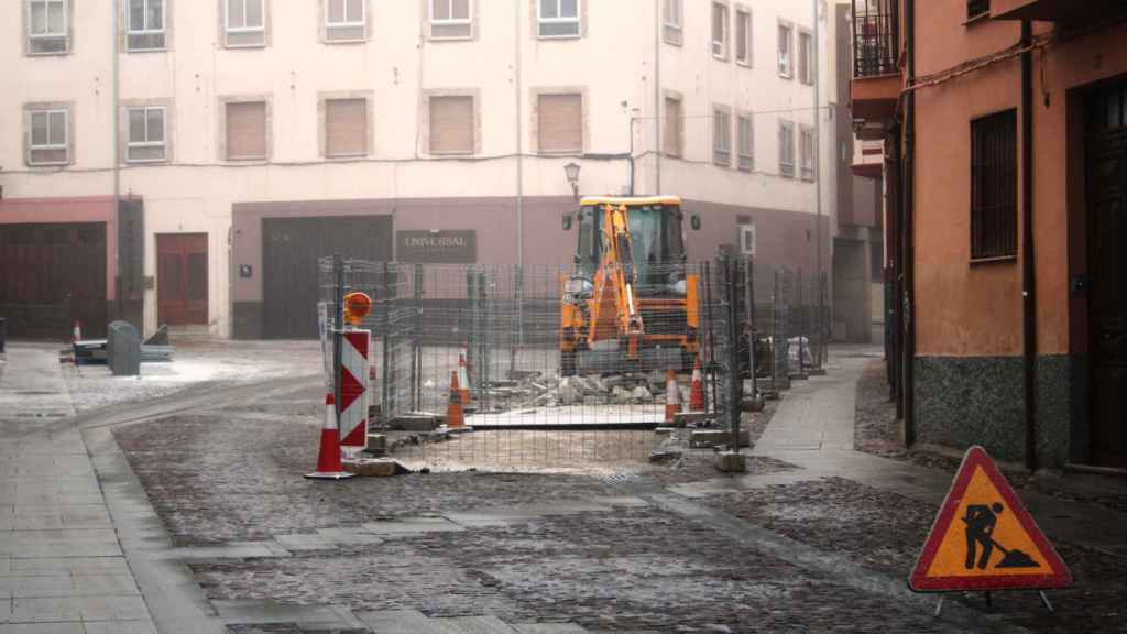 Obras en la red de saneamiento de Zamora