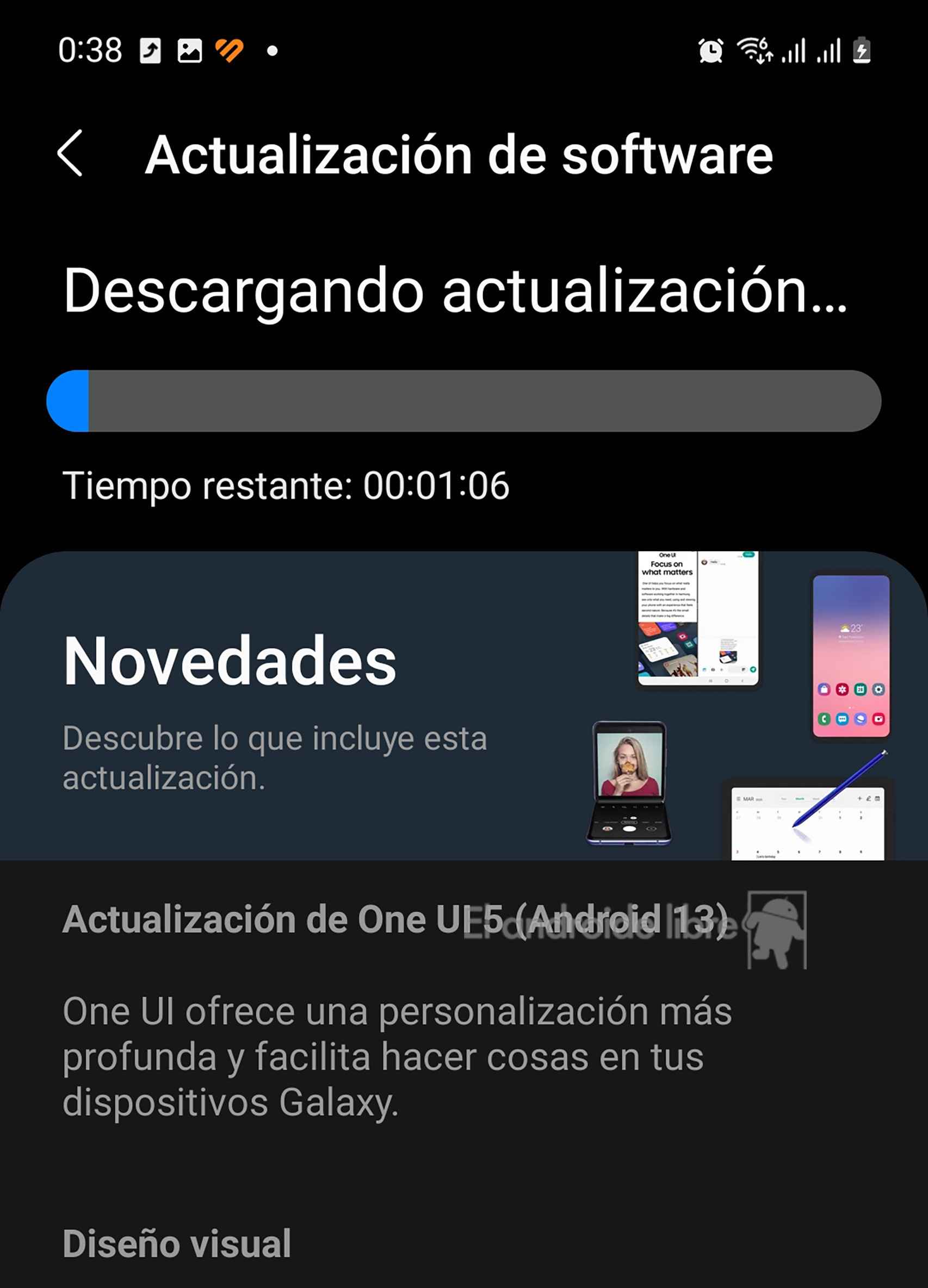 One UI 5 en el Samsung Galaxy Z Flip 4