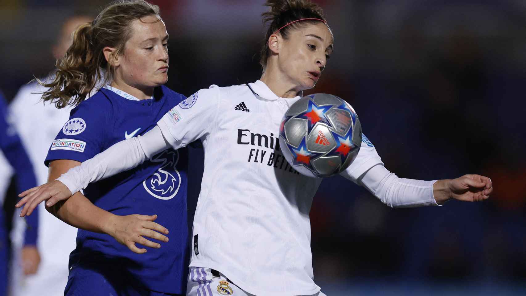 Esther González, durante el Chelsea - Real Madrid Femenino de la Women's Champions League 2022/2023