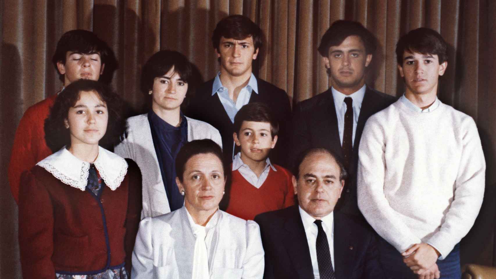 La familia Pujol Ferrusola, en una imagen de 1986.